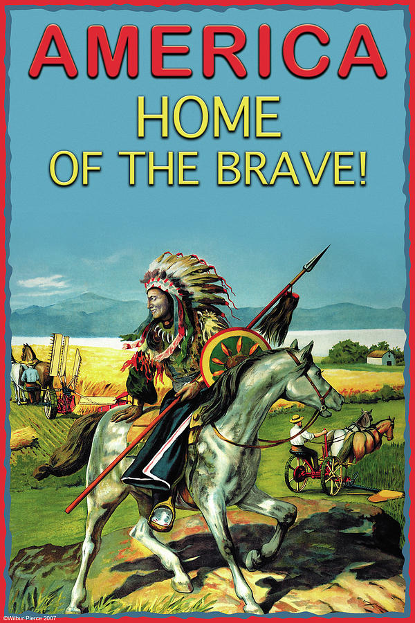 America: Home of the Brave Painting by Wilbur Pierce