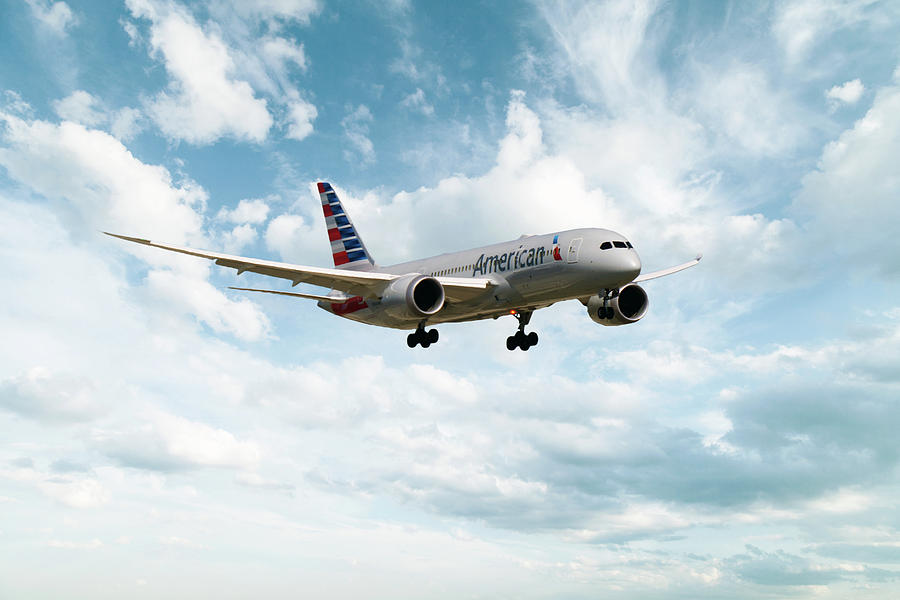 American Airlines Boeing 787 Digital Art by Airpower Art