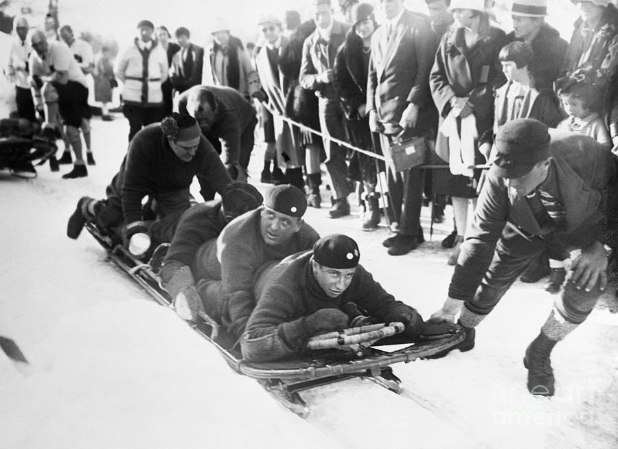 American Bobsled Team Wins In Olympics Photograph by Bettmann