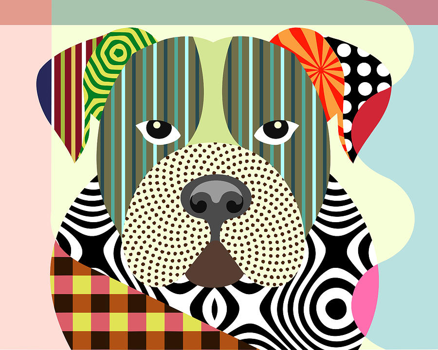 Animal Digital Art - American Bulldog by Lanre Adefioye