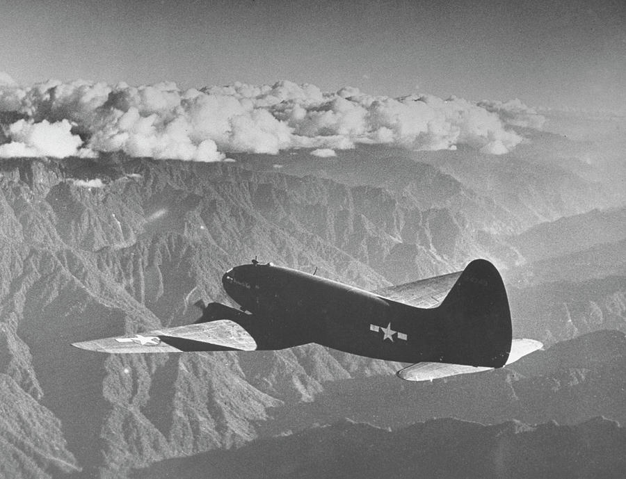 American C-46 Transport Flying The Hump Photograph by William Vandivert American C-46 Transport Flying The Hump Photograph by William Vandivert