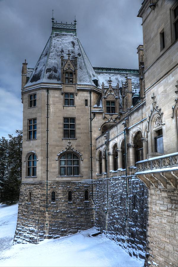 American Castle In Snow Photograph
