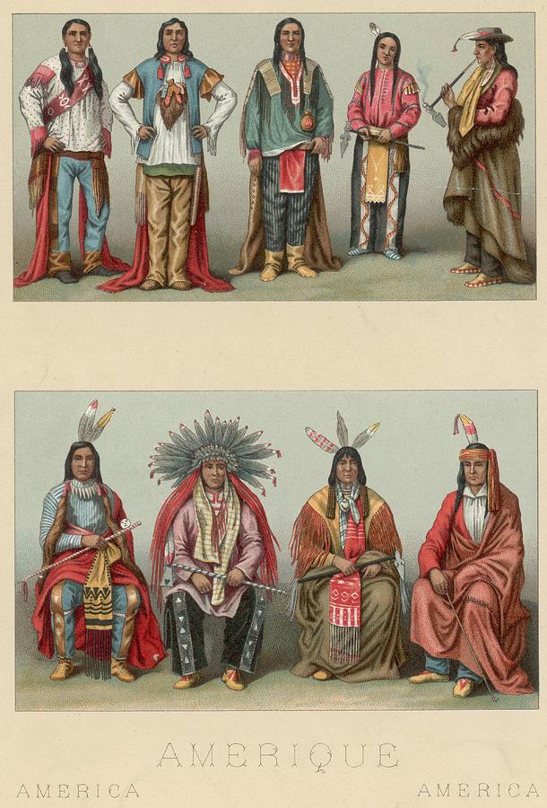 American Chiefs Digital Art by Hulton Archive