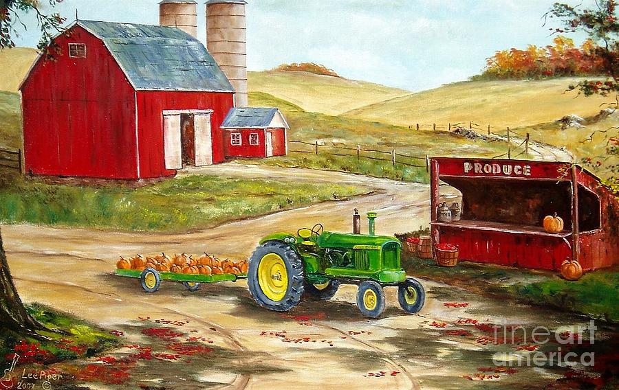 American Farm Life Painting by Lee Piper