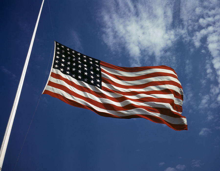 Flag Photograph - American Flag, 1942 by American School