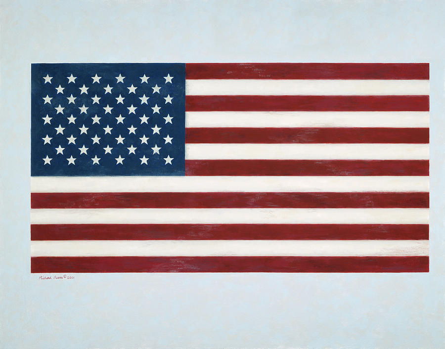 American Flag Painting - American Flag 2 by Richard Burns