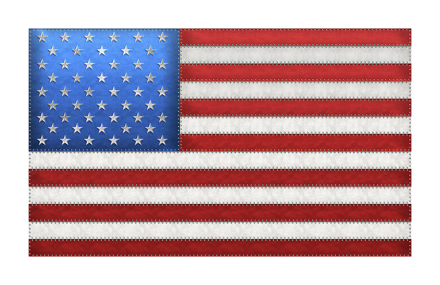 U S A Flag Digital Art by Dave Lee