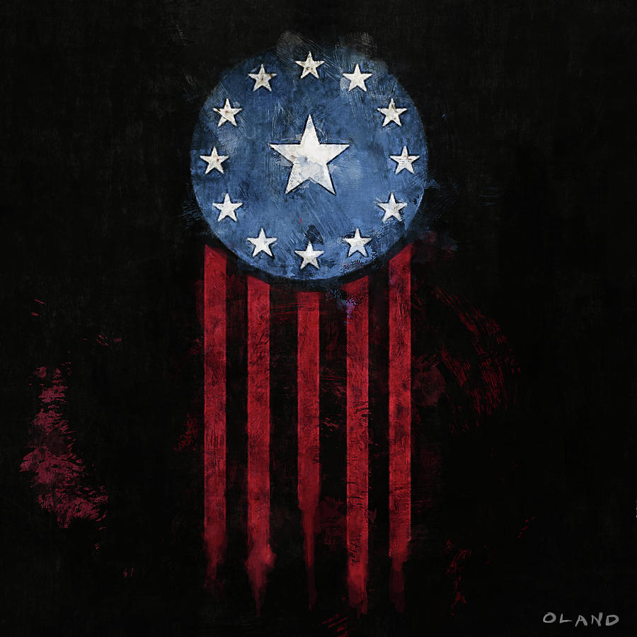 Flag Digital Art - American Flag From Fallouts Old World Blues by Joseph Oland