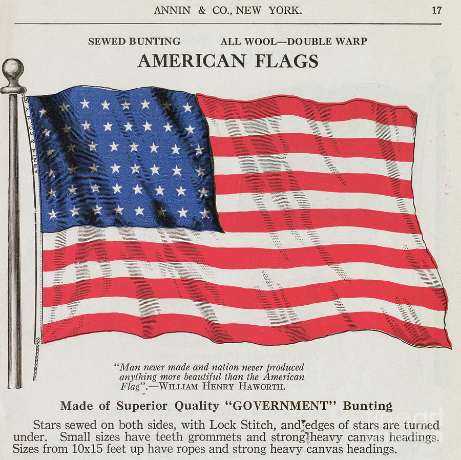 American Flag Illustration Photograph by Bettmann
