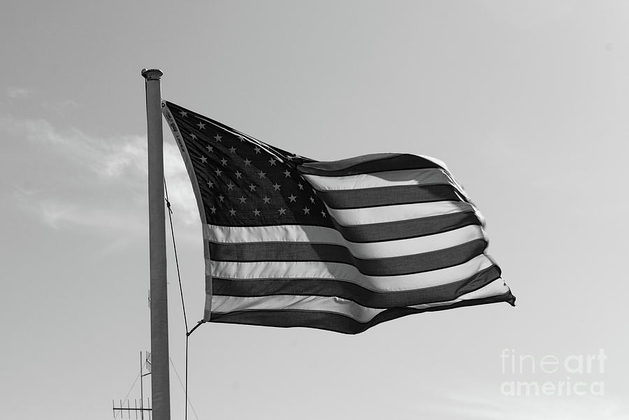 American Flag Photograph - American Flag In Black And White by Dale Kohler American Flag Photograph - American Flag In Black And White by Dale Kohler