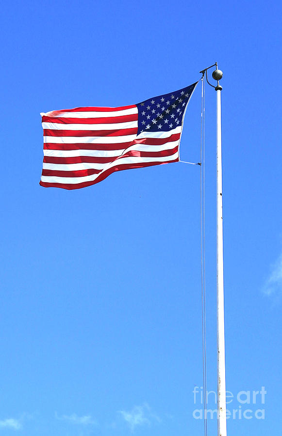 American Flag Wheeler Army Airfield Photograph by James Ingram - Fine ...