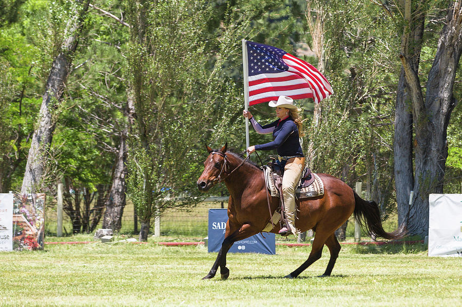 American Flag with Rider by Anett Mindermann American Flag with Rider by Anett Mindermann