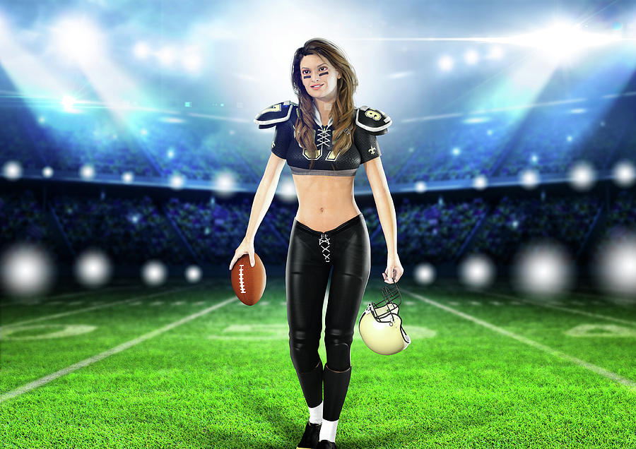 american football girls