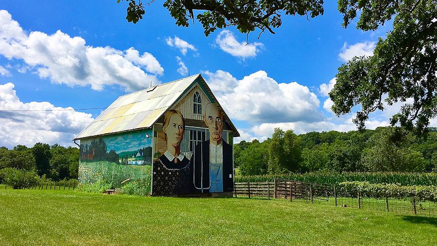 American Gothic Barn Photograph by Dan Miller