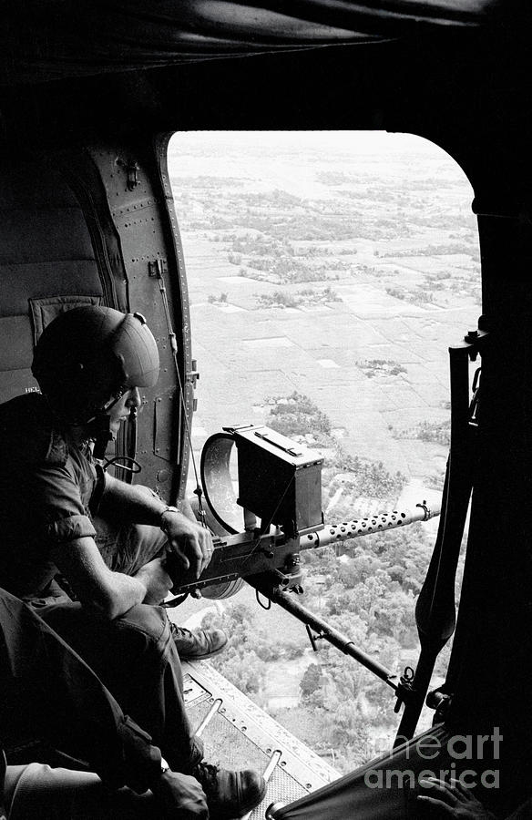 American Helicopter Gunner Photograph by Bettmann