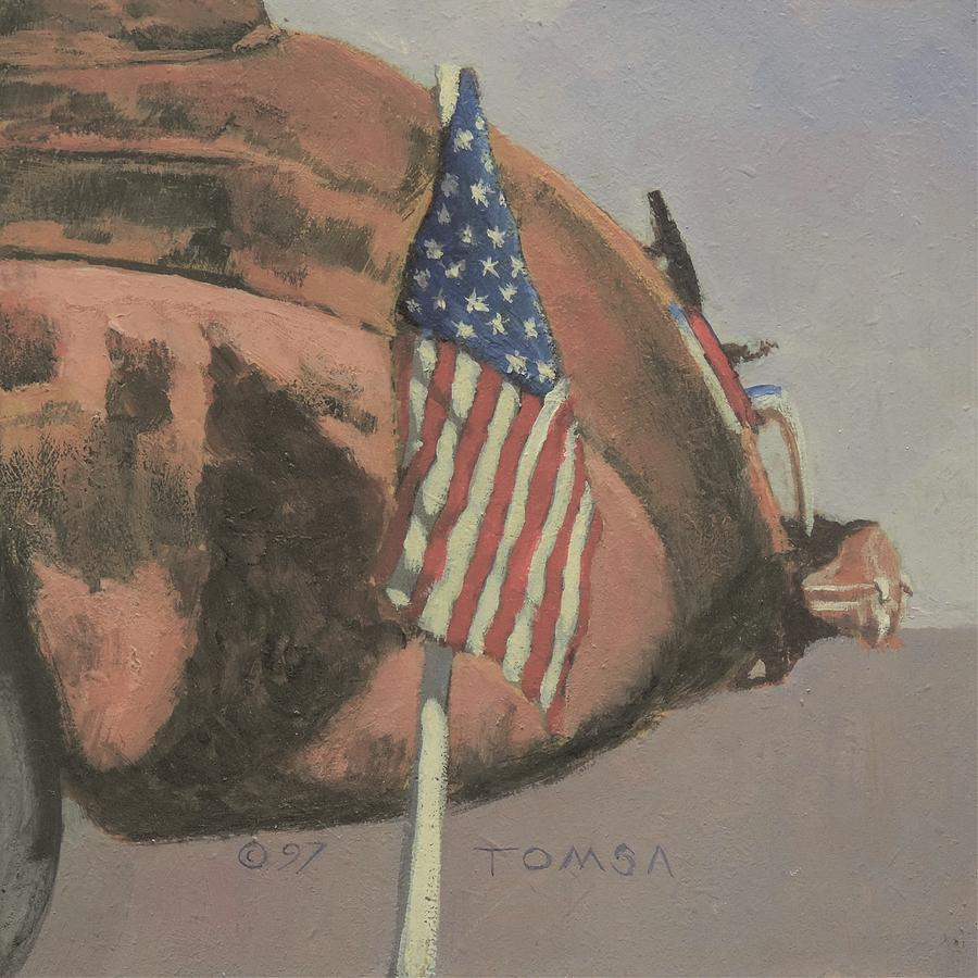 American Iron Painting by Bill Tomsa