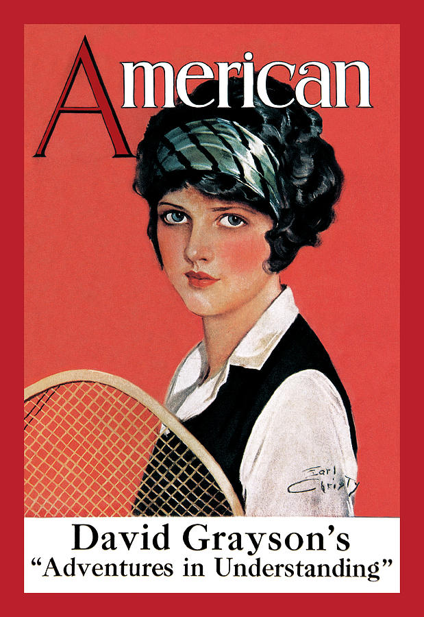 American Magazine: Tennis Painting by F. Earl Christy