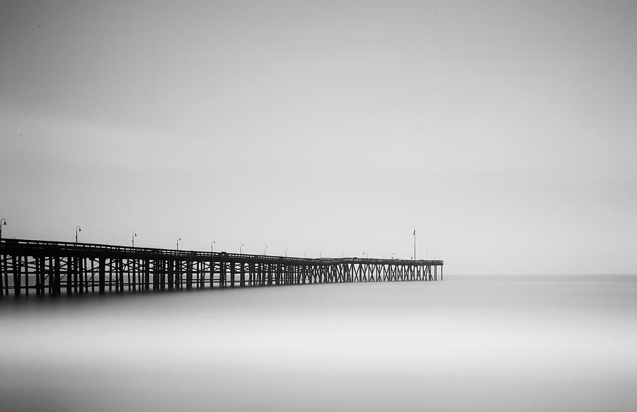 Black And White Photograph - American Pier by Geoffrey Ansel Agrons