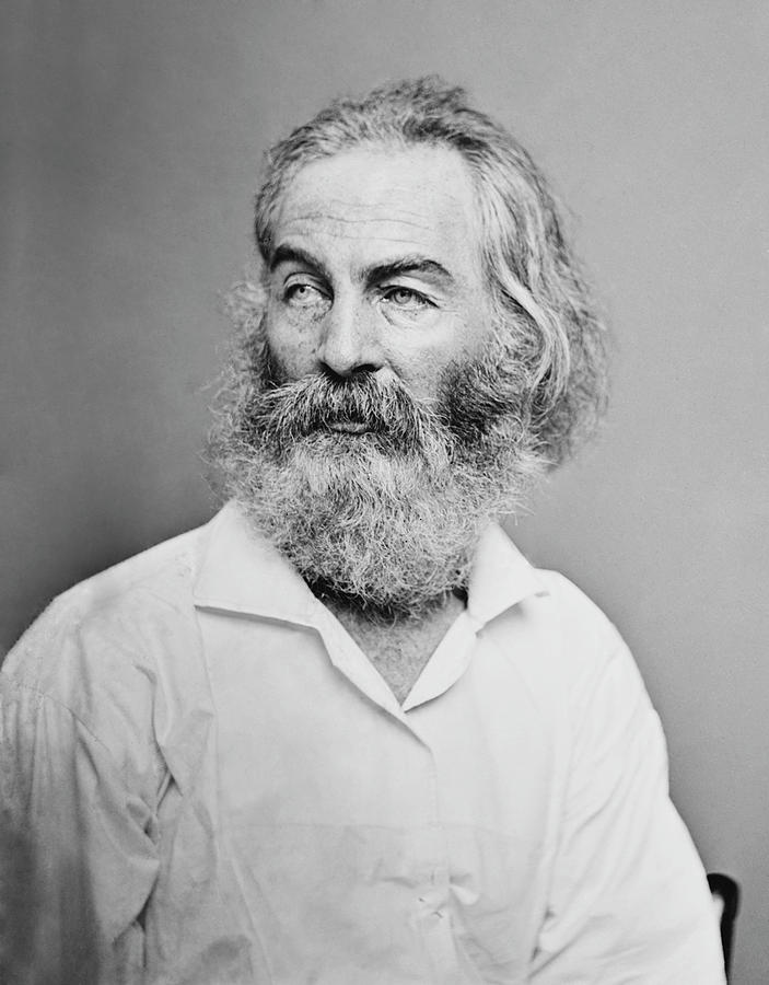 American Poet Walt Whitman, 1868 Painting