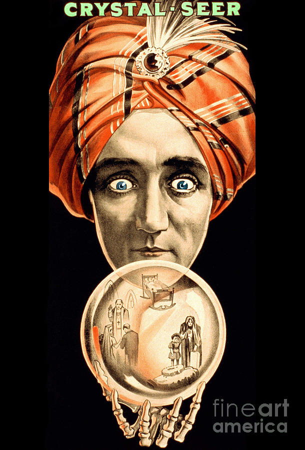 American poster for the show Crystal Seer circa 1910  Painting by American School