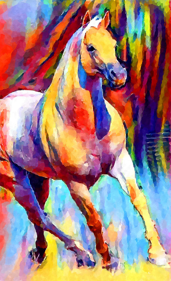 American Quarter Horse Painting by Chris Butler
