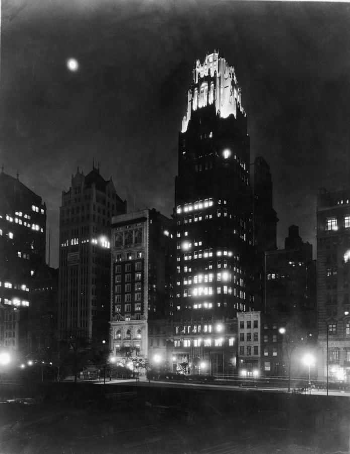 American Radiator Building At Night Photograph by Fpg