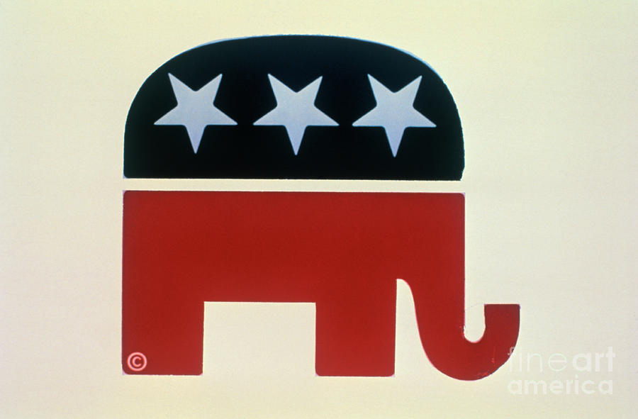 American Republican Symbol Photograph by Bettmann