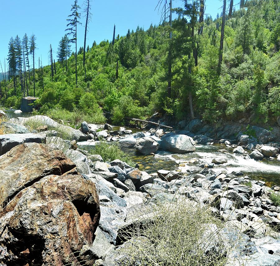 American River Rocks Photograph by Joe Lach