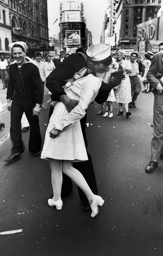 American Sailor Kisses White-uniformed Photograph by Alfred Eisenstaedt American Sailor Kisses White-uniformed Photograph by Alfred Eisenstaedt