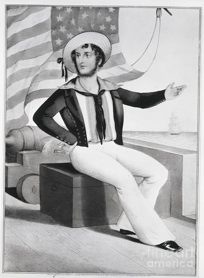 American Sailor Lithograph Photograph by Bettmann