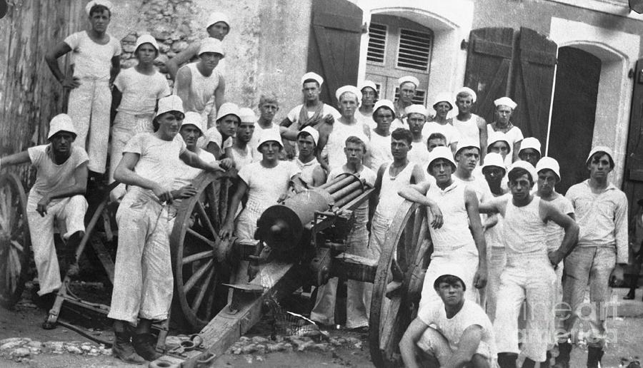 American Sailors During Occupation Photograph by Bettmann