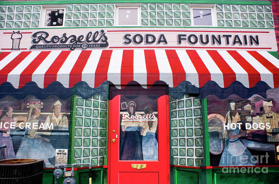 American Soda Fountain Mural Photograph by Mark Williamson/science Photo Library