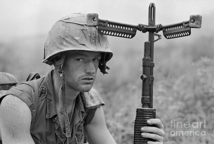 American Soldier In Vietnam Photograph by Bettmann