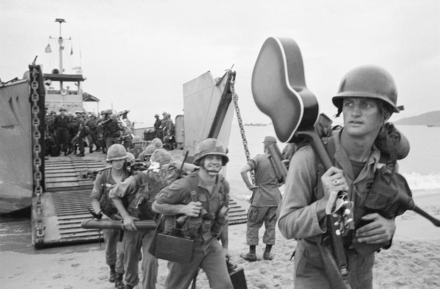 American Soldiers Arriving In Vietnam By Bettmann