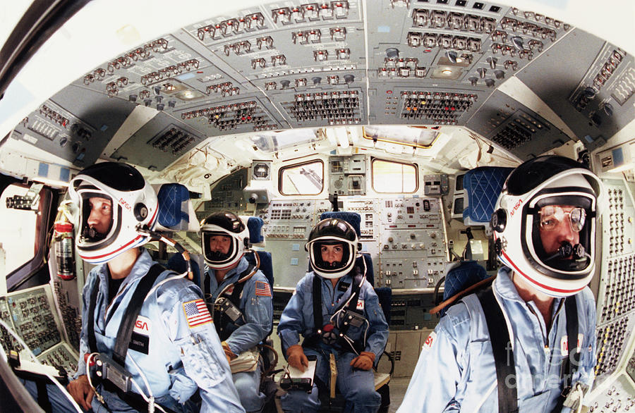 American Space Shuttle Astronauts Photograph by Bettmann