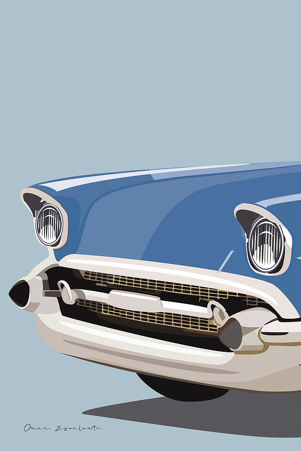 Car Digital Art - American Vintage Car II by Omar Escalante