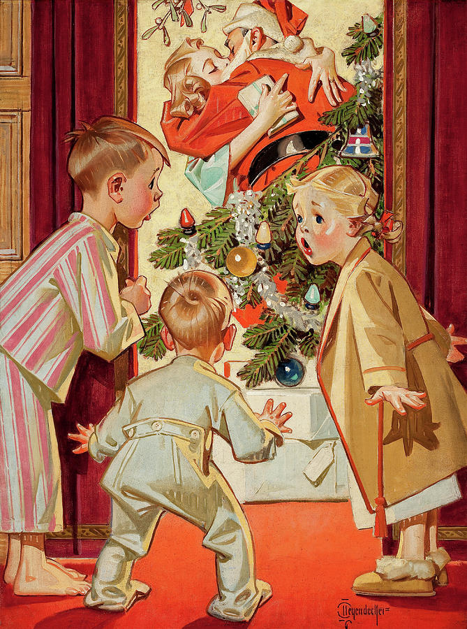 American Weekly cover, December  Painting by Joseph Christian Leyendecker