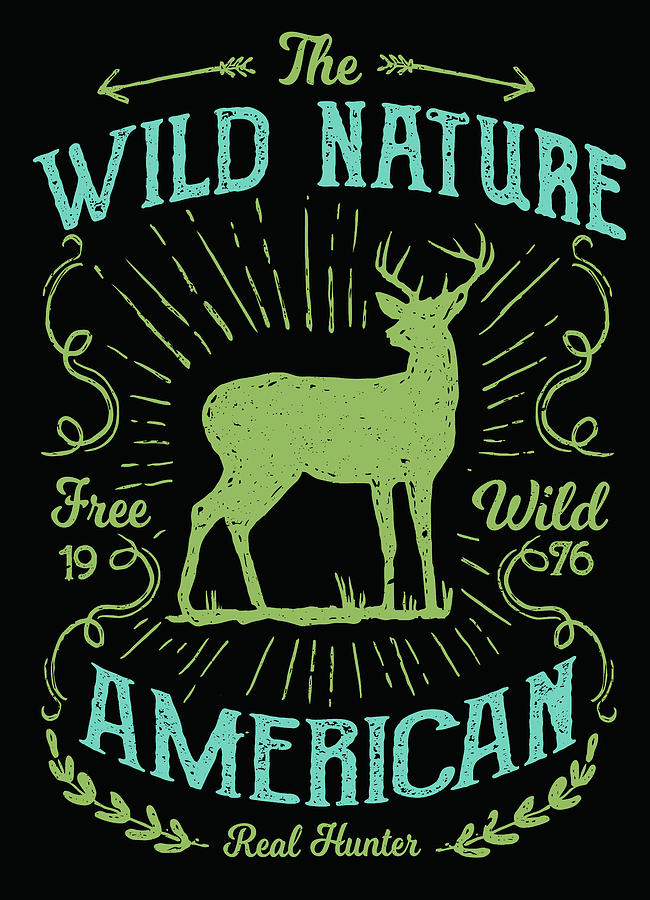 American Wild Nature Digital Art by Long Shot