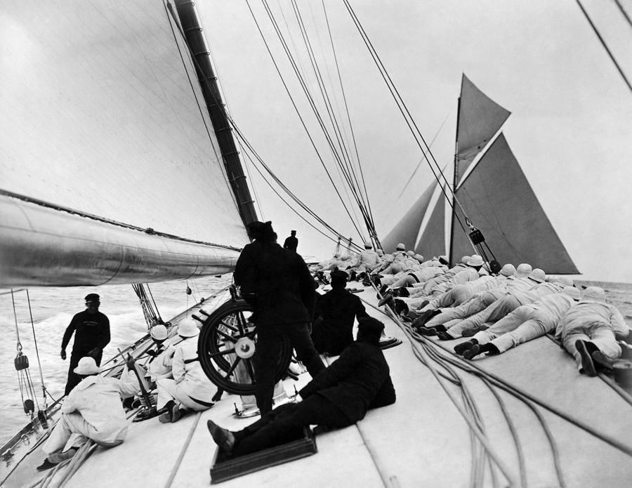 Americas Cup, 1903 Photograph by James Burton Americas Cup, 1903 Photograph by James Burton