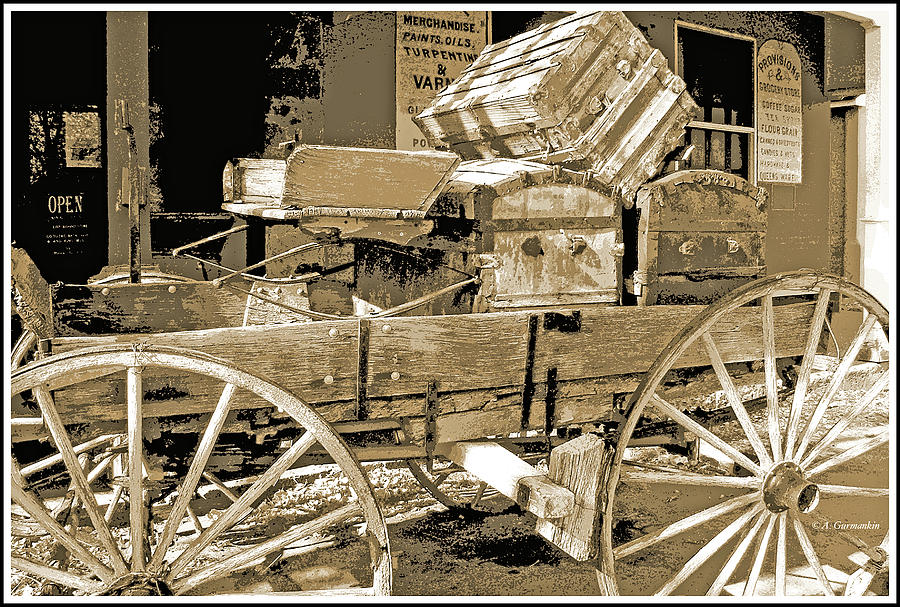 Americas Old West, Buckboard, Genoa, Nevada Photograph by A Macarthur Gurmankin