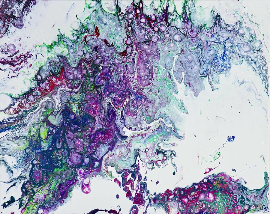 Mug Painting - Amethyst Geode by Carol Matta