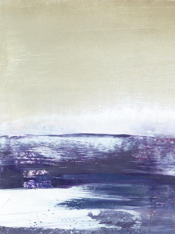 Abstract Painting - Amethyst Sea I by Sharon Gordon