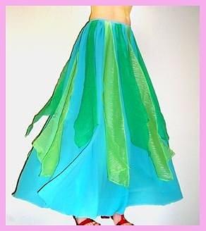 Ameynra design petal skirt. Turquoise green bicolor 014 Photograph by ...