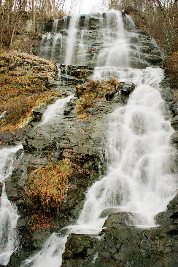 Amicalola Falls Cascading Down Mountainside Photograph By Douglas 