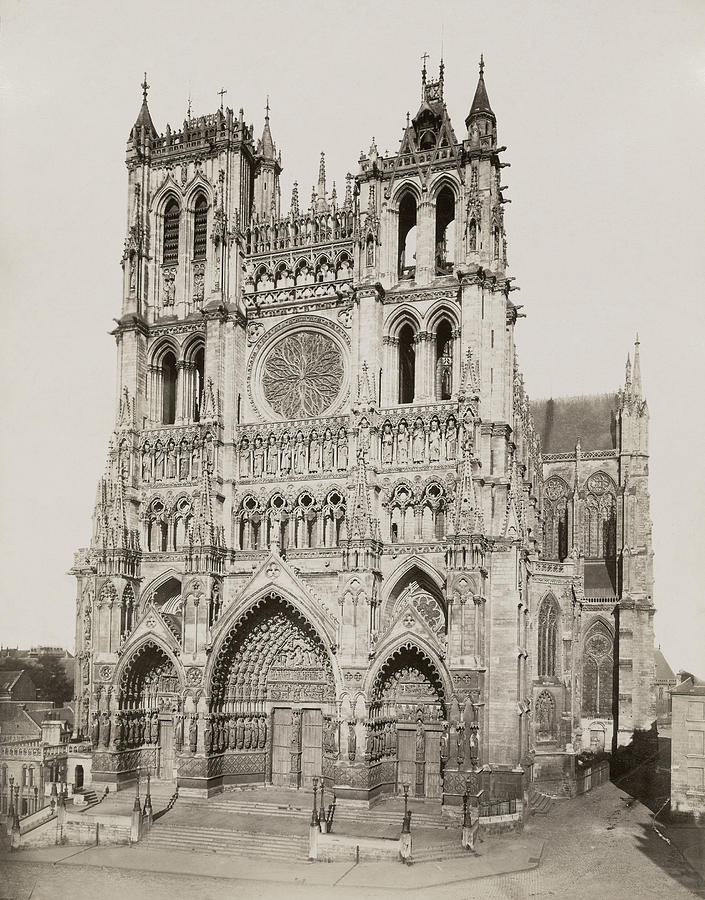 Amiens Cathedral Photograph by Granger - Fine Art America