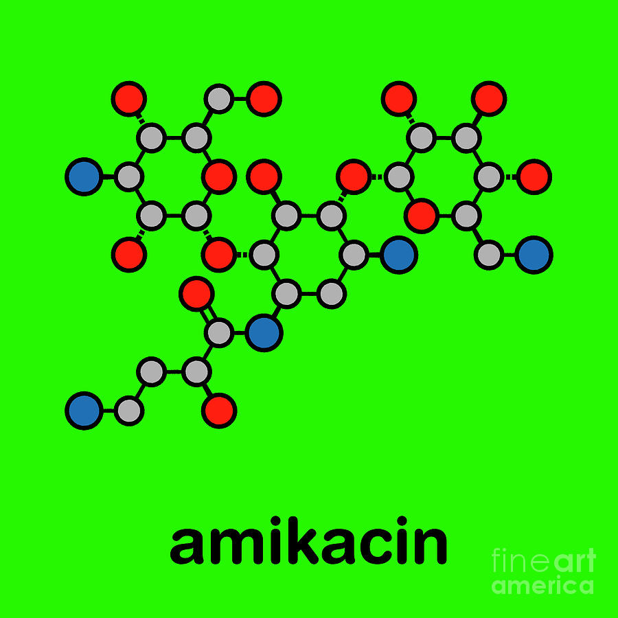 Amikacin Aminoglycoside Antibiotic Photograph by Molekuul/science Photo Library