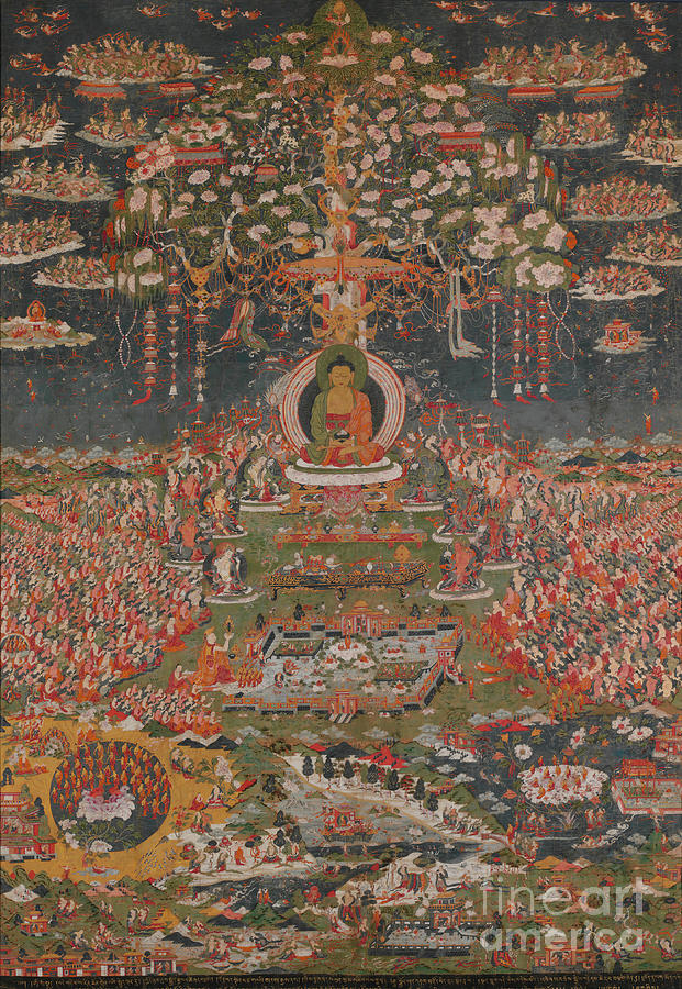 Amitabha Drawing by Heritage Images