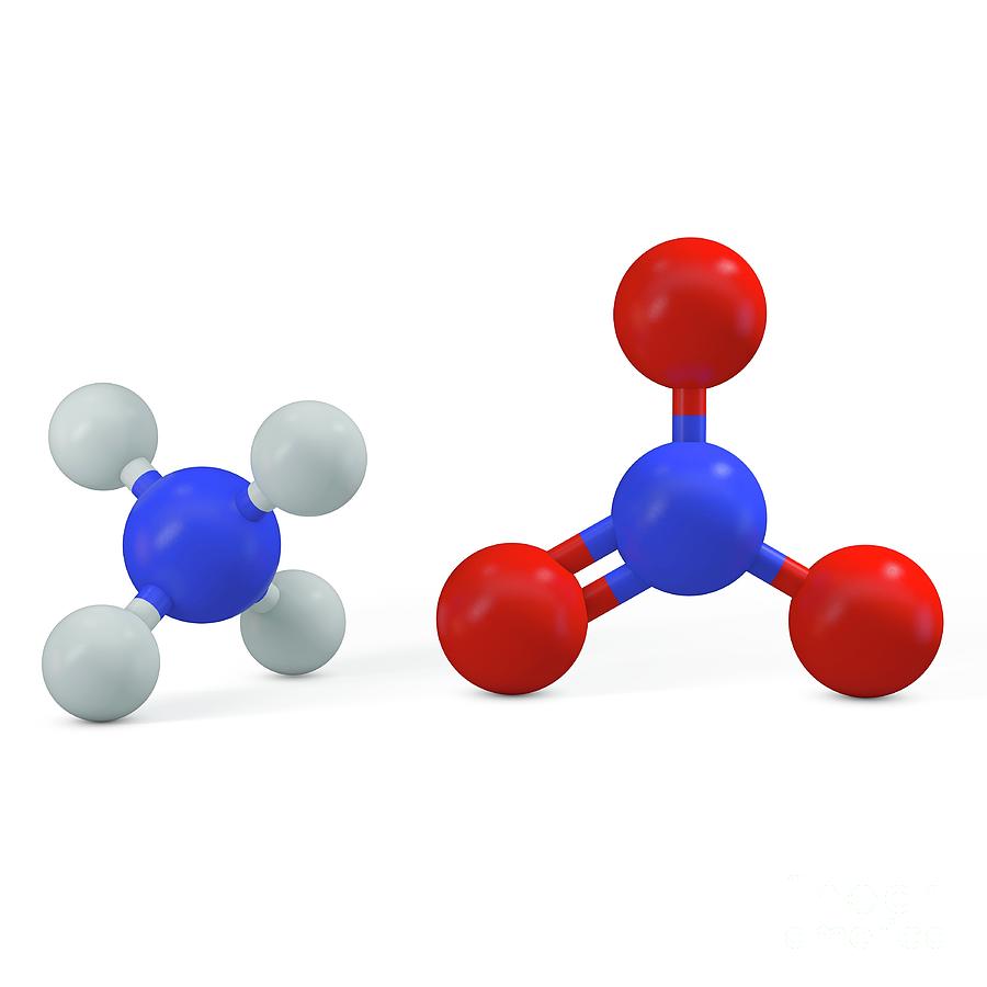 Ammonium Nitrate Molecule Photograph By Adam Brackenburyscience Photo Library Fine Art America 6573