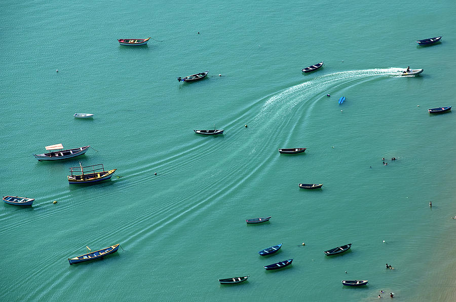 Among The Boats Photograph by Chechi Peinado
