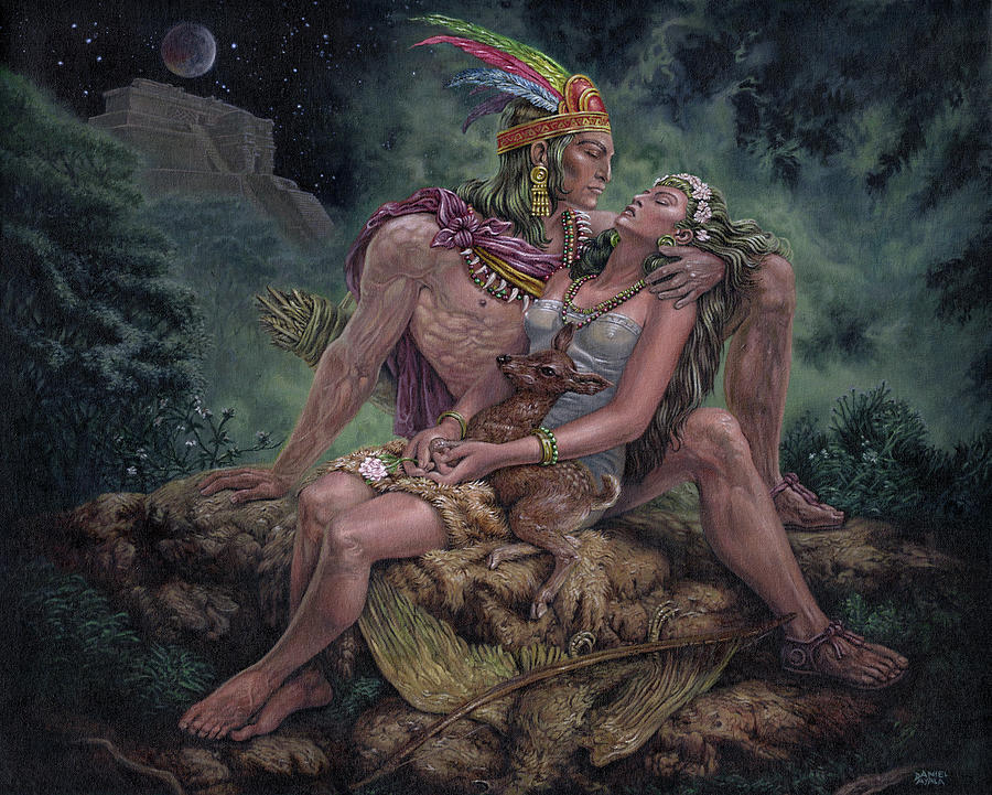 Indian Painting - Amor Indio by Daniel Ayala
